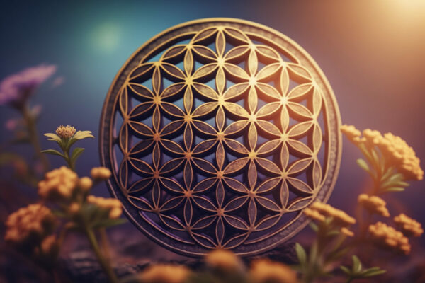 Find your center with this beautiful Flower of Life mandala, perfect for meditation and mindfulness